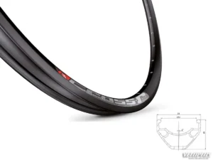 29'' Aploce - Mach1 CROSS-R Disc 622x23C Black 32H InLine with eyelets V6.5
